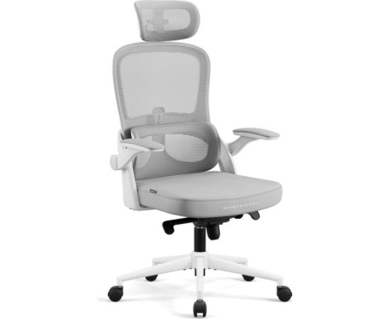 Diablo Chairs Fotel biurowy ergonomiczny jasny szary Diablo V-Light Офисные стулья
