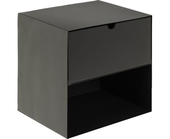 Naktsskapitis JOLIET 30x25xH30cm, melns Gultas