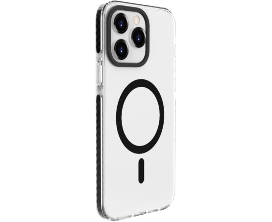 Evelatus Apple  iPhone 15 Pro Max Clear Case PC+TPU With MagSafe Transparent Black Чехлы - альтернативные