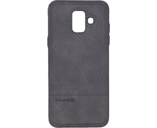 Evelatus Samsung  Galaxy A6 2018 TPU case 1 with metal plate (possible to use with magnet car holder) Black Neoriģinālie Maciņi