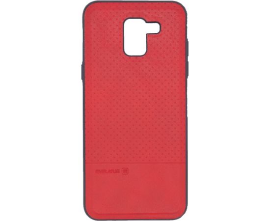 Evelatus Samsung  J6 2018 TPU case 1 with metal plate (possible to use with magnet car holder) Red Neoriģinālie Maciņi