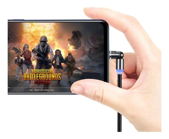 ColorWay Cable 3in1 (Lightning+MicroUSB+Type-C) Magnetic Rotation 540° 2.4А, 1m CW-CBUU037-BK Telefonu lādētāji 220v