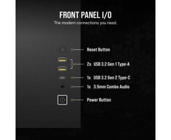 Corsair 2500X RGB Micro Tower Black Корпуса