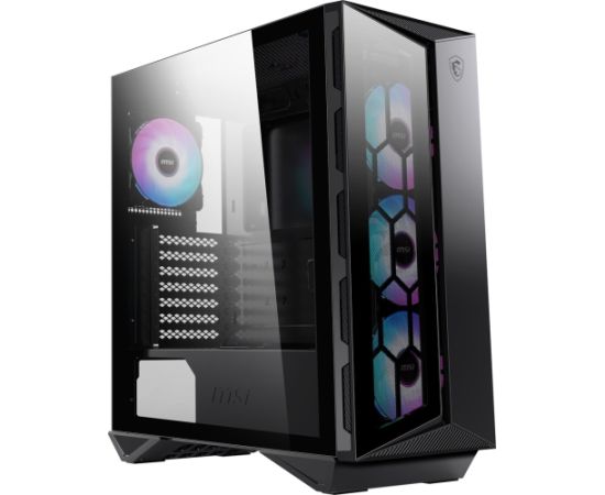 MSI MPG GUNGNIR 110R Mid Tower Gaming Computer Case Black, USB 3.2 Gen2 Type C, 4x 120mm ARGB Fan, Mystic Light Sync, 1 to 6 ARGB Control board, 2x Tempered Glass Panels, ATX, mATX, mini-ITX Корпуса