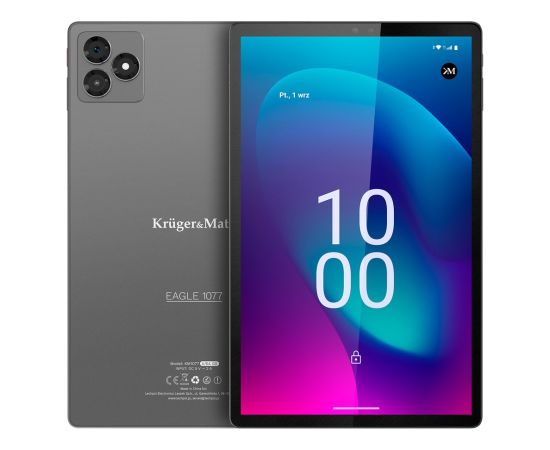 Kruger&matz Krüger&Matz KM1077S tablet 6 GB RAM 128 GB Octa-Core (10.1") Wi-Fi 5 (802.11ac) Android 15 Планшетные ПК