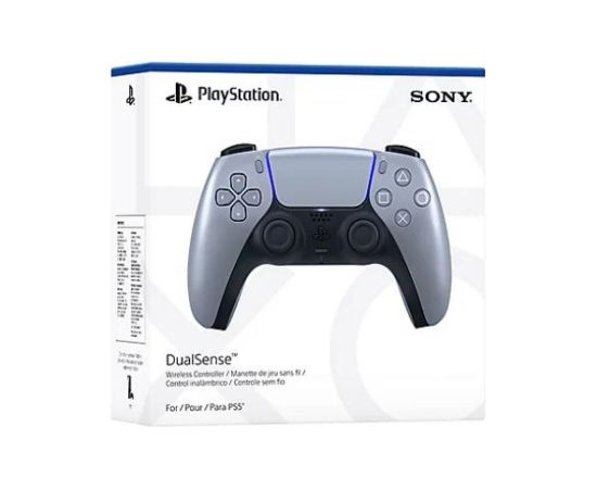 Kontroler bezprzewodowy Sony PlayStation 5 DualSense – srebrny Spēļu kontrolieri