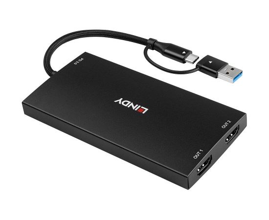 I/O CONVERTER USB-C/A TO HDMI/43430 LINDY Сетевые кабели, провода