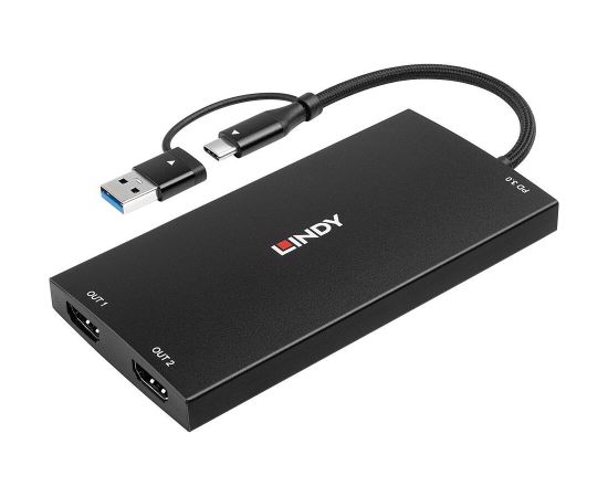 I/O CONVERTER USB-C/A TO HDMI/43430 LINDY Сетевые кабели, провода