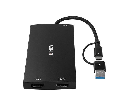 I/O CONVERTER USB-C/A TO HDMI/43430 LINDY Сетевые кабели, провода