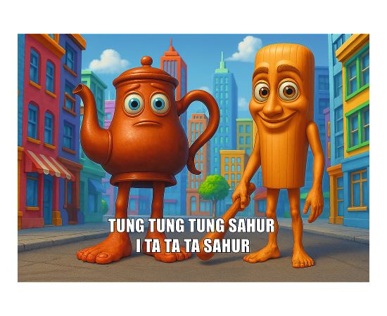 TREFL BRAINROT Puzle Tung Tung Sahur, 200 gab. Puzles