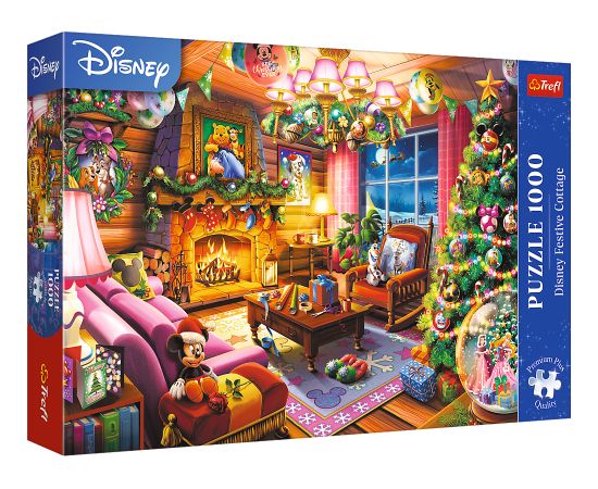 TREFL DISNEY Premium Plus Пазл Рождественский домик, 1000 шт. Пазлы