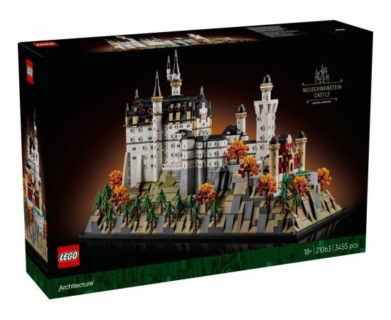 LEGO Architecture 21063 Neišvānšteinas pils Lego Architecture