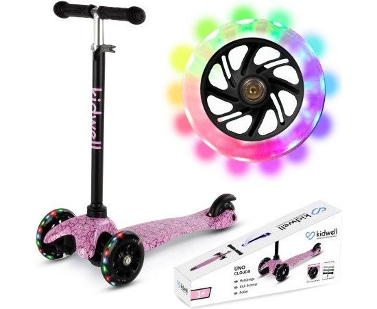 Kidwell Hulajnoga balansowa trójkołowa Uno chmurki świecące kółka Велосипеды