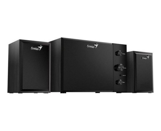 Genius loudspeakers SW-2.1 350, 2.1, 15W, black, control panel, bass and treble control, 3,5 mm jack, 40Hz~20kHz Новинки Компьютерная техника