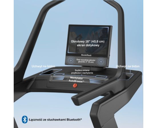 Bieżnia elektryczna X16 NordicTrack z wyświetlaczem Беговые дорожки