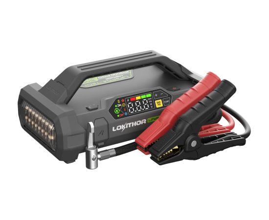 LOKITHOR 12V 3000A LiFePO4 starta palīgiekārta JA3000 PRO ar 150PSI kompresoru Akumulatoru lādētāji, starteri