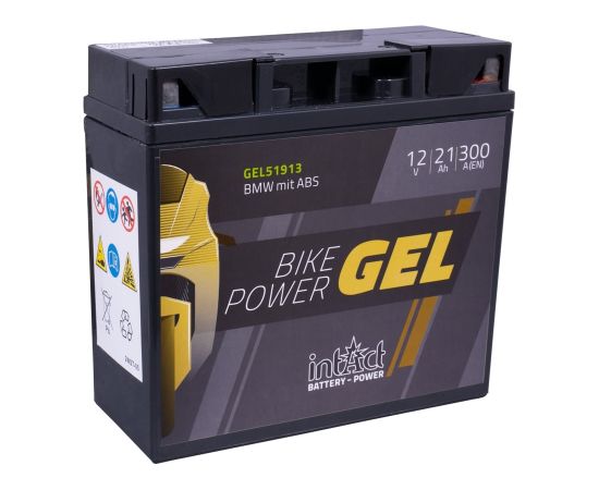 185 x 80 x 170 - + Intact Bike Power GEL 12V 21Ah(c20) 300A(EN) GEL12-51913 EAN4250227524315 Akumulatori