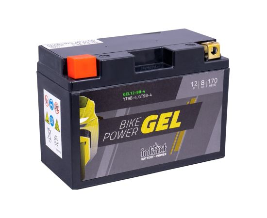 150 x 65 x 102 + - Intact Bike Power GEL 12V 8Ah(c20) 170A(EN) CT9B-4 EAN4250227524148 Akumulatori