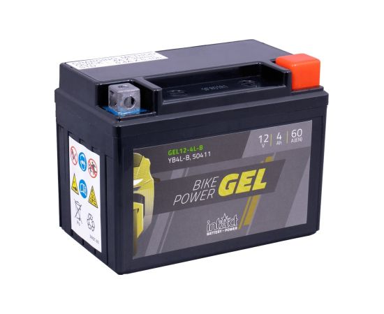 120 x 70 x 92 - + Intact Bike Power GEL 12V 4Ah(c20) 60A(EN) CB4L-B EAN4250227524032 Akumulatori