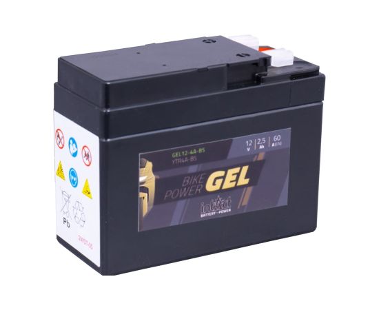 113 x 48 x 85 spraudnis Intact Bike Power GEL 12V 2,5Ah(c20) 60A(EN) CTR4A-BS EAN4250227524360 Akumulatori