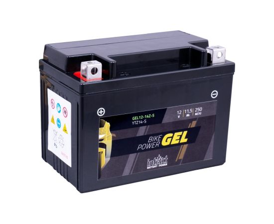 150 x 87 x 105 + - Intact Bike Power GEL 12V 11,5Ah(c20) 250A(EN) CTZ14-S EAN4250227524377 Akumulatori