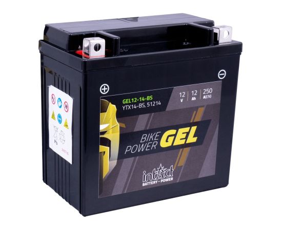 150 x 87 x 145 + - Intact Bike Power GEL 12V 12Ah(c20) 250A(EN) 14-BSEAN4250227524254 Akumulatori