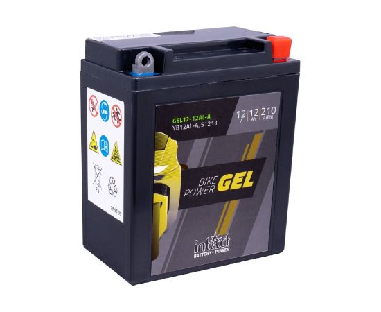 135 x 81 x 161 - + Intact Bike Power GEL 12V 12Ah(c20) 210A(EN) CB12AL-A EAN4250227524193 Akumulatori