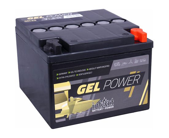 Intact Gel-Power 12 V 22Ah (c5), 25Ah (c20), 27Ah (c100) 167x176x126 0/G-M5 IZPĀRDOŠANA EAN425022758 Akumulatori