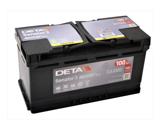 DETA SENATOR3 DA1000 12V 100Ah 900A(EN) 353x175x190 0/1 EAN3661024024259 Akumulatori