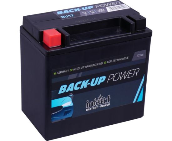 Intact Back-Up-Power 12 V 12Ah (c20) 200 A(EN) 150x87x145 1/skrūvju sav. EAN4250227526128 Akumulatori