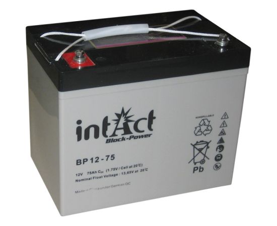 Intact Block-Power 12 V 75Ah (c10) 260x170x210 1/F-M6 EAN4250227551328 IZPARDOŠANA Akumulatori