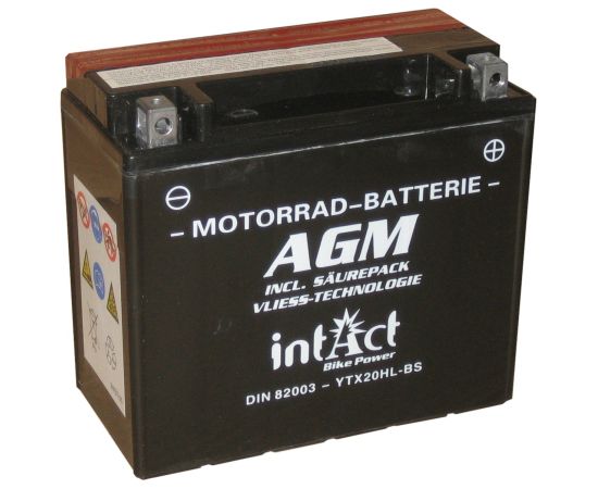 175 x 87 x 155 - + Intact Bike Power AGM 12V 20Ah(c20) 310A(EN) CTX20HL-BS EAN4250227523202 Akumulatori