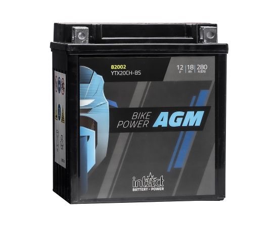150 x 87 x 160 + - Intact Bike Power AGM 12V 18Ah(c20) 280A(EN) CTX20CH-BS EAN42502275231 Akumulatori