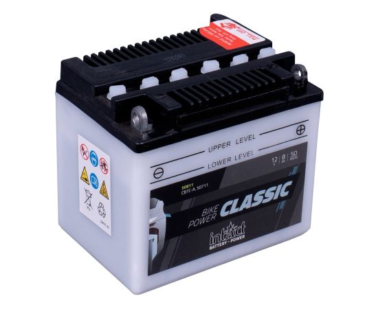130 x 90 x 114 - + Intact Bike Power 12V 8Ah(c20) 50A(EN) CB7C-A 50711 LI-01 EAN4250227522618 Akumulatori