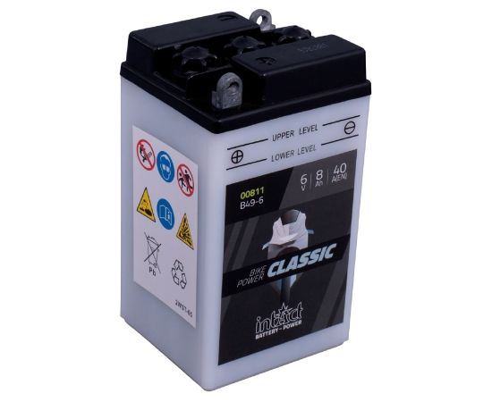 91 x 83 x 161 + - Intact Bike Power 6V 8Ah(c20) 40A(EN) B49-6 EAN4250227522304 Akumulatori