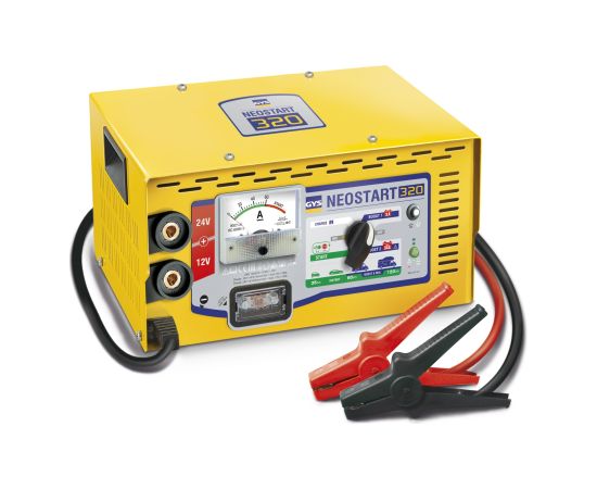 GYS Lādētājs  ar starta režīmu NEOSTART 320 - 12/24V 25A START 160/A Akumulatoru lādētāji, starteri