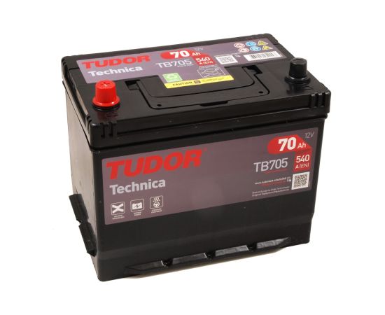 TUDOR TECHNICA TB705 12V 70Ah 540A 270x173x222 1/1 EAN3661024054447 Akumulatori
