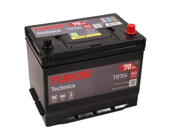 TUDOR TECHNICA TB704 12V 70Ah 540A 270x173x222 0/1 EAN3661024054430 Akumulatori