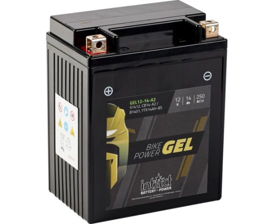 135 x 91 x 167 + - Intact Bike Power GEL 12V 14Ah(c20) 250A(EN) CB14-A2 EAN4250227554886 Akumulatori