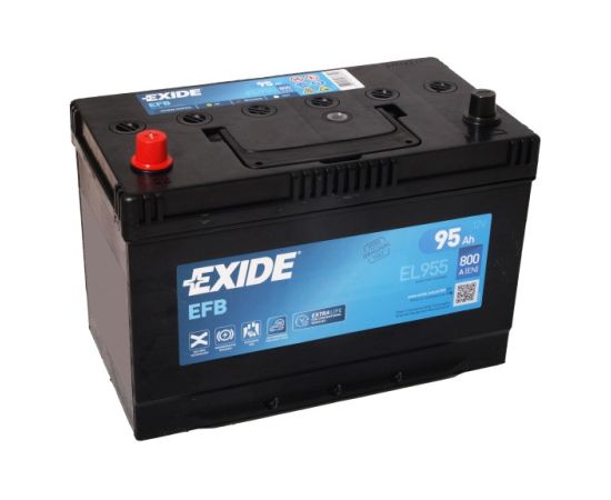 EXIDE EFB EL955 12V 95Ah 800A(EN) 306x173x222 1/1 EAN3661024036740 Akumulatori