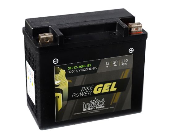 175 x 87 x 155 - + Intact Bike Power GEL 12V 20Ah(c20) 310A(EN) CTX20HL-BS EAN4250227554923 Akumulatori