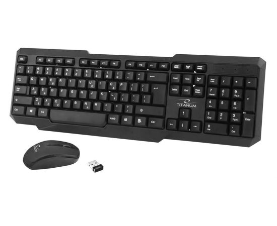 Titanum TK108 Беспроводная клавиатура с мышью 1000dpi ENG Клавиатуры