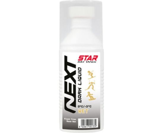 Star Ski Wax Wet 0/-3°C Next Sponge Liquid Dark 100ml Fluor Free Race Wax / 0...-3 °C Средства по уходу