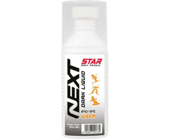 Star Ski Wax Warm 0/-5°C Next Sponge Liquid Dark 100ml Fluor Free Race Wax / 0...-5 °C Средства по уходу