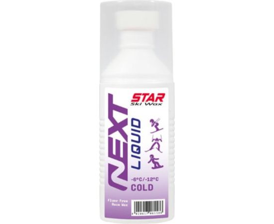 Star Ski Wax Cold -6/-12°C Next Sponge Liquid Race Wax 100ml Fluor Free / -6...-12 °C Средства по уходу
