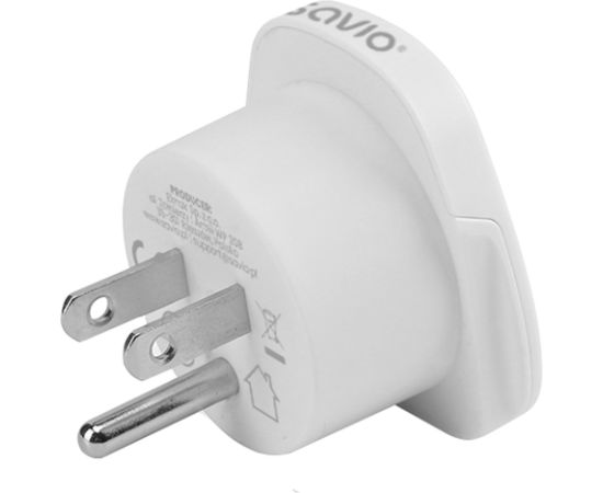 Savio AP-07 power adapter/inverter Universal 2500 W White Aдаптеры