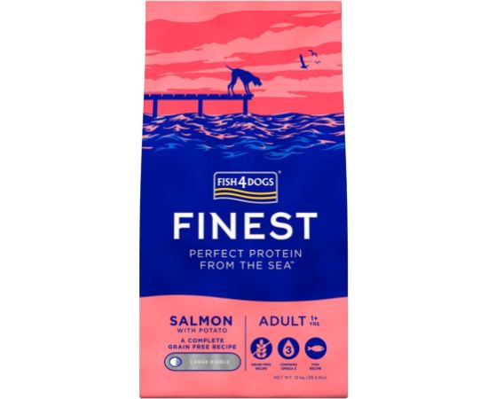 Fish4Dogs Finest Salmon Adult 12kg Suņu barība