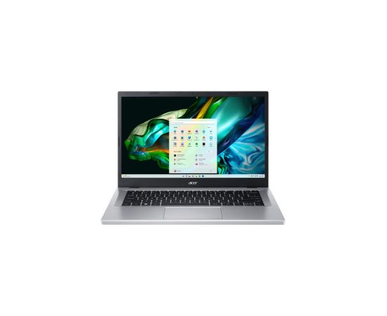 Acer Aspire 3 A314-36P-3772 Intel Core i3 N-series i3-N305 Laptop 35.6 cm (14") Full HD 8 GB LPDDR5-SDRAM 256 GB SSD Wi-Fi 6 (802.11ax) Windows 11 Home Silver New Repack/Repacked Portatīvie datori