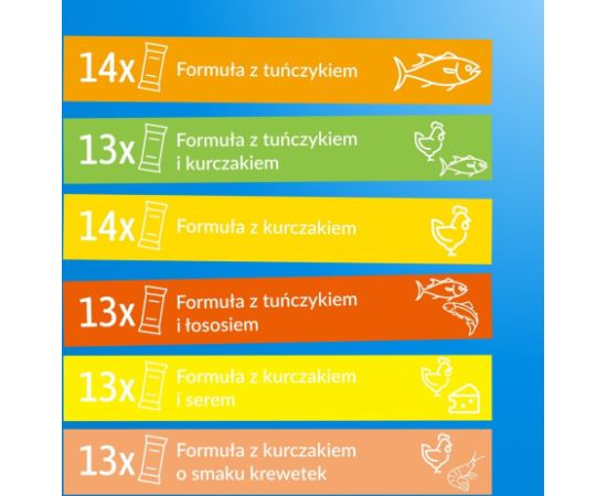 INABA CAT CHURU 80P CHICKEN&TUNE 80x14g Консервы кошек