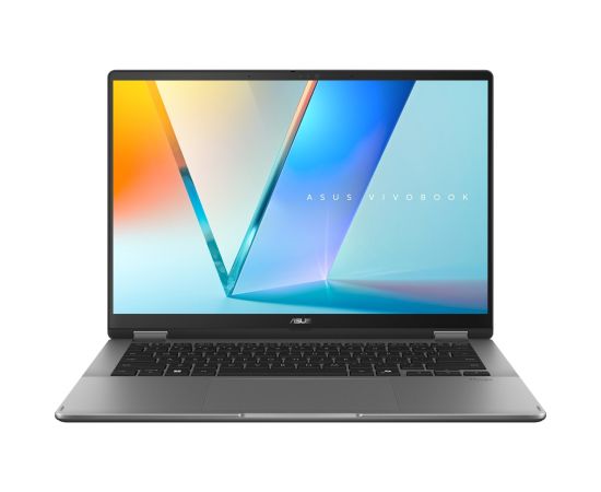 ASUS Vivobook 14 Flip TP3407SA-DS74T Intel Core Ultra 7 256V Hybrid (2-in-1) 35.6 cm (14") Touchscreen WUXGA 16 GB LPDDR5x-SDRAM 1 TB SSD Wi-Fi 7 (802.11be) Windows 11 Home Grey New Repack/Repacked Portatīvie datori